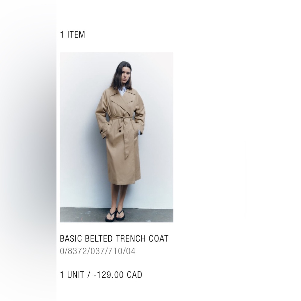 Zara Trench Coat